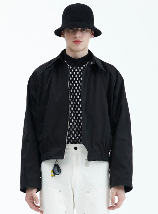 ラメルマメゾン (LA MER MA MAISON)  RAGLAN BLOUSON BLACK