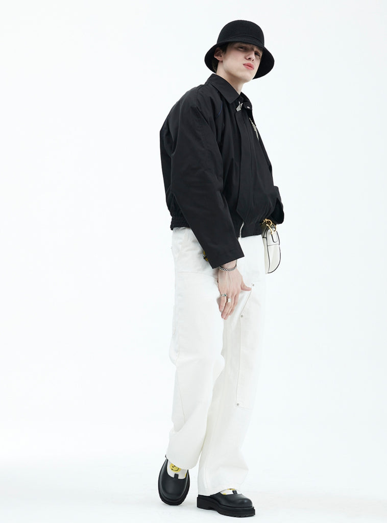 ラメルマメゾン (LA MER MA MAISON) RAGLAN BLOUSON BLACK