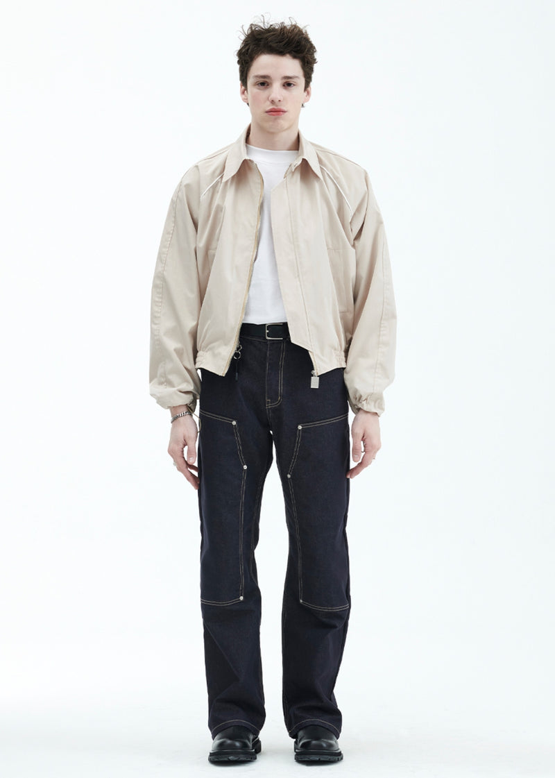 ラメルマメゾン (LA MER MA MAISON) RAGLAN BLOUSON BEIGE