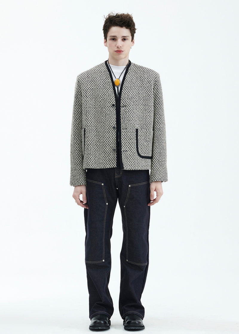 ラメルマメゾン (LA MER MA MAISON) TWEED JACKET MIX BEIGE