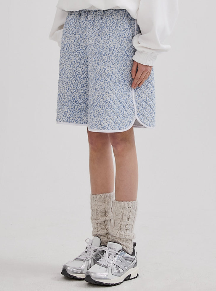 イーエスシースタジオ(ESC STUDIO) flower quilted shorts