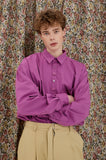 イーエスシースタジオ(ESC STUDIO) button shirt(purplepink)