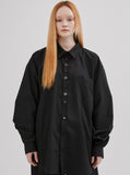 イーエスシースタジオ(ESC STUDIO) button shirt(black)