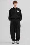 イーエスシースタジオ(ESC STUDIO) belt pintuck pants(black)