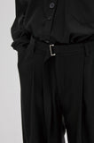イーエスシースタジオ(ESC STUDIO) belt pintuck pants(black)