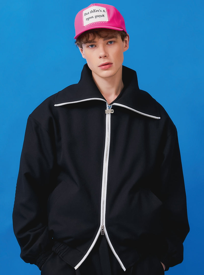 イーエスシースタジオ(ESC STUDIO) sailor collar jacket(black)