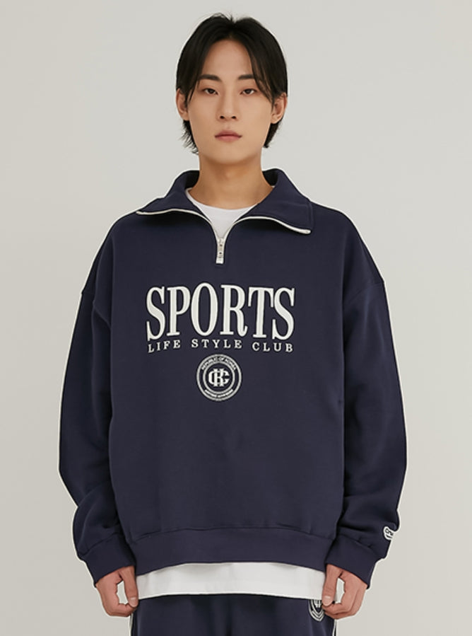 Crump (クランプ) SPORTS EMBLEM ZIP-UP COLLAR SWEATSHIRTS (CT0346-1)