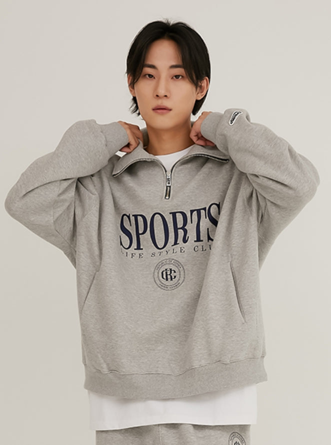 Crump (クランプ) SPORTS EMBLEM ZIP-UP COLLAR SWEATSHIRTS (CT0346-2)