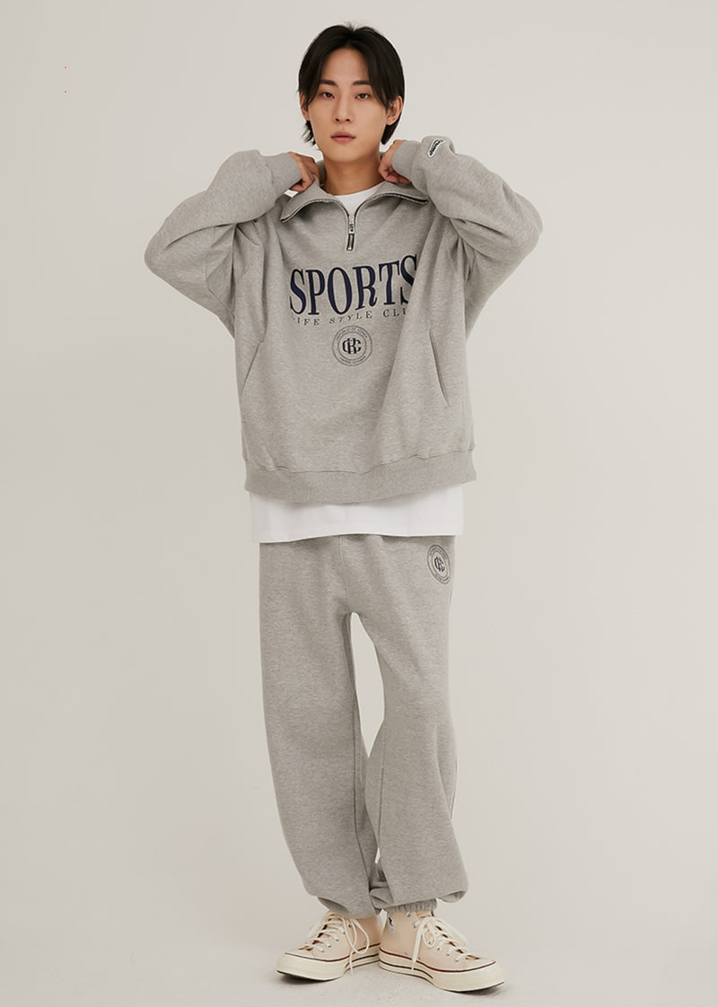Crump (クランプ) SPORTS EMBLEM ZIP-UP COLLAR SWEATSHIRTS (CT0346-2)