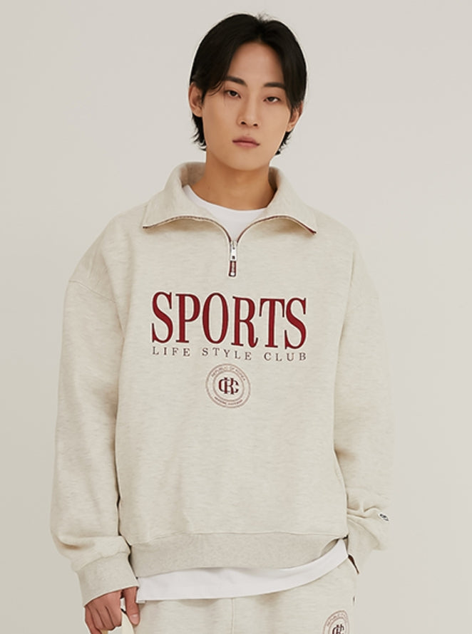 Crump (クランプ) SPORTS EMBLEM ZIP-UP COLLAR SWEATSHIRTS (CT0346-3)
