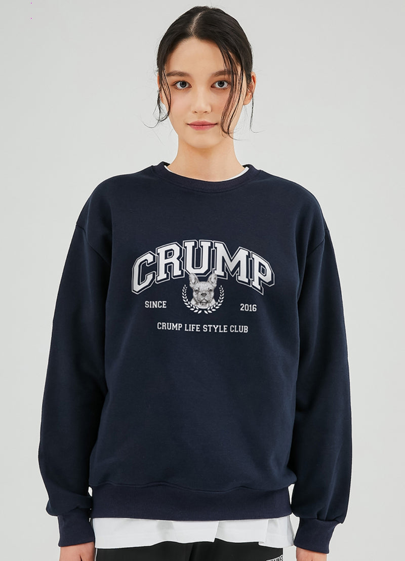 Crump (クランプ) FRENCH BULLDOG ARCH LOGO SWEATSHIRTS (CT0340-1)