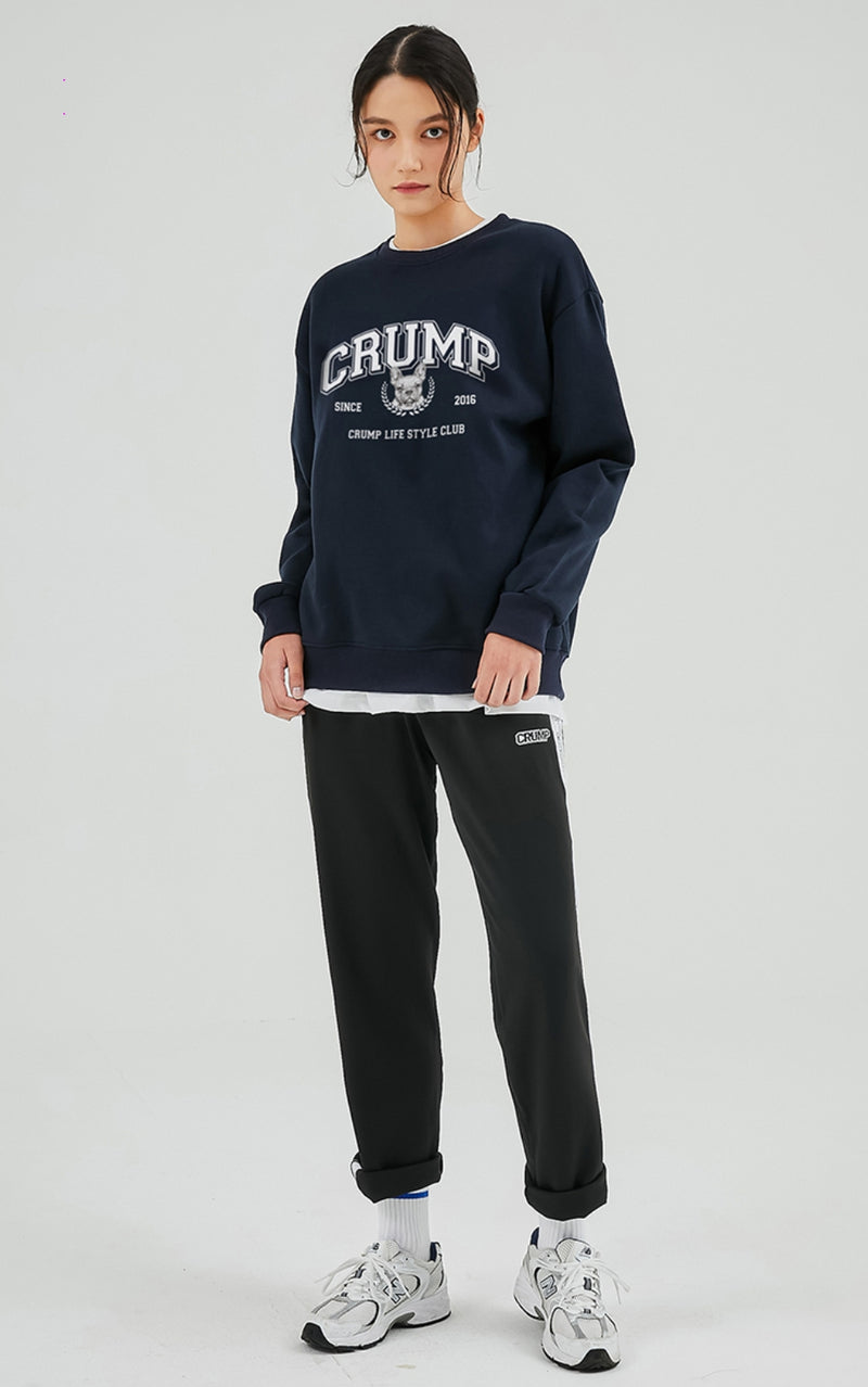 Crump (クランプ) FRENCH BULLDOG ARCH LOGO SWEATSHIRTS (CT0340-1)