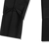 SSY(エスエスワイ) Double Layerd Semi Wide Fit Slacks black