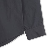 SSY(エスエスワイ) [Organic Cotton] half hidden Bar tag Shirt charcoal