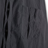 SSY(エスエスワイ) [Organic Cotton] half hidden Bar tag Shirt charcoal