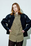 SSY(エスエスワイ) Panel Layered Standard Fit Blouson leather body