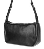 SSY(エスエスワイ) Crinkle Leather Width Cross Bag black