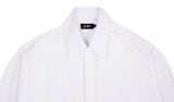 SSY(エスエスワイ) Front Layering Loose Fit Shirt white