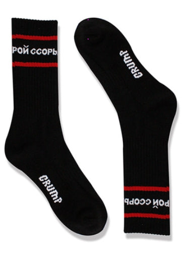 Crump (クランプ) Crump lettering socks (CA0003)