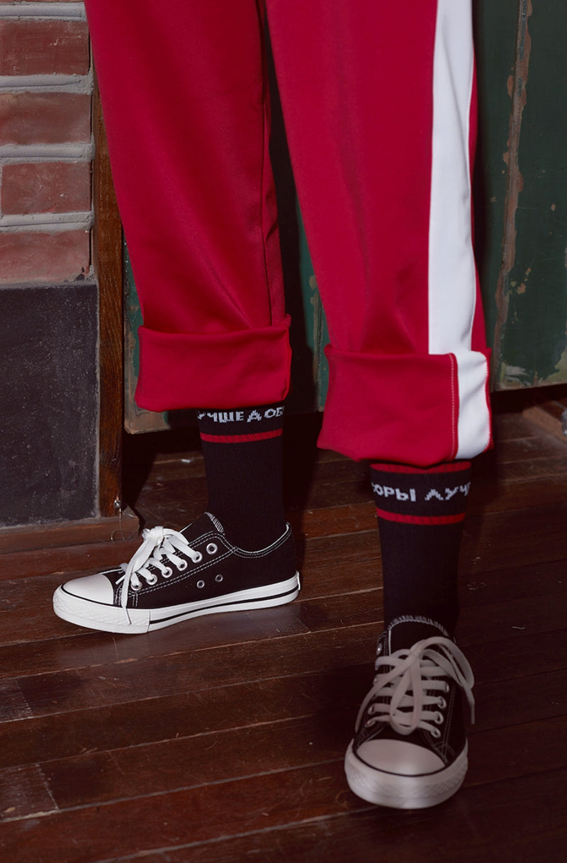 Crump (クランプ) Crump lettering socks (CA0003)