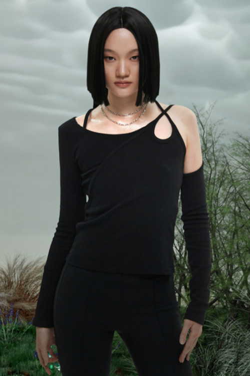 nache(ナチェ) SPLIT-UP LONG SLEEVE