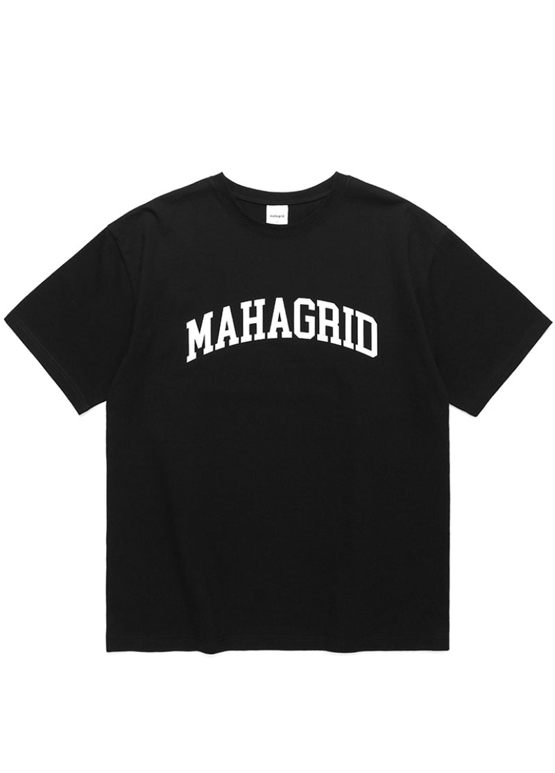 mahagrid (マハグリッド) VARSITY LOGO TEE [BLACK]