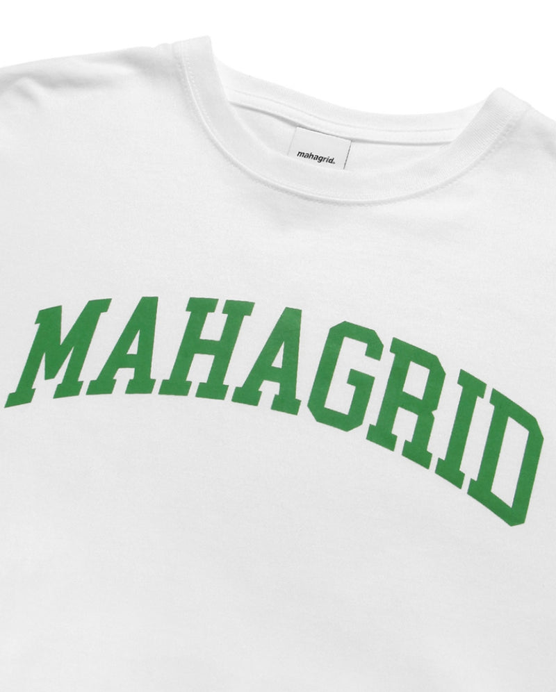 mahagrid (マハグリッド) VARSITY LOGO TEE [WHITE]