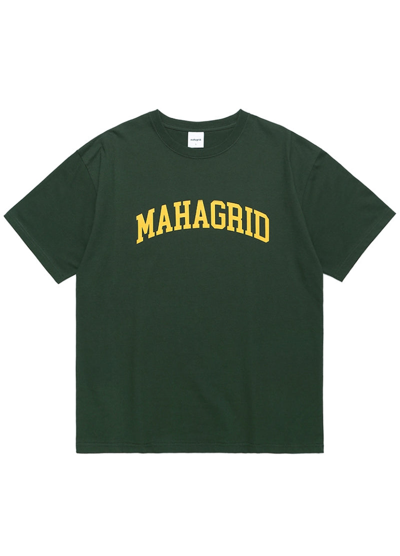 mahagrid (マハグリッド) VARSITY LOGO TEE [GREEN]