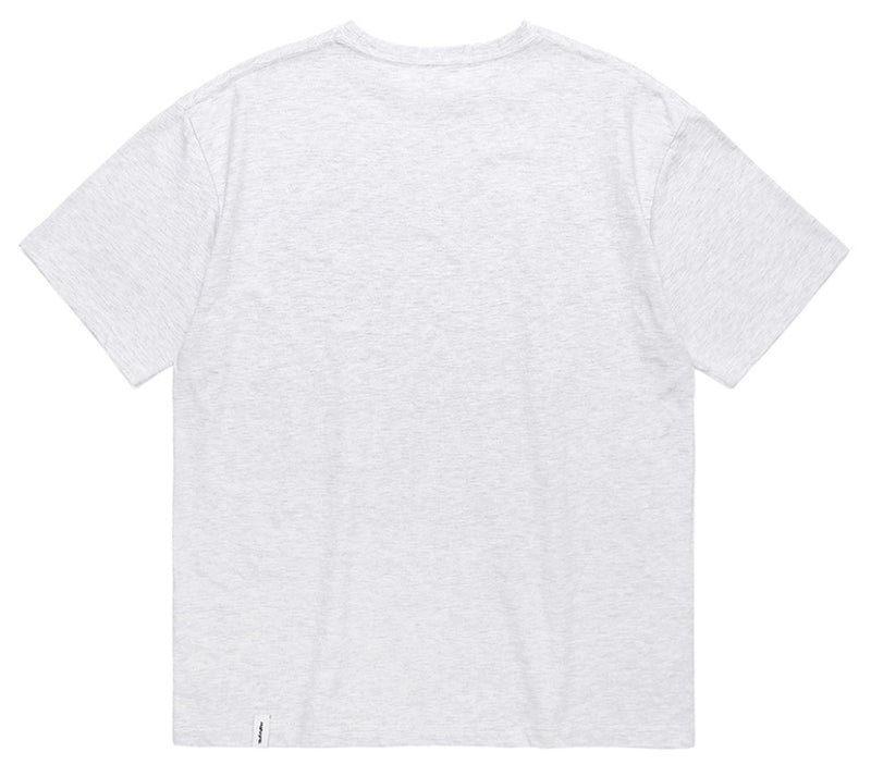 mahagrid (マハグリッド) VARSITY LOGO TEE [LIGHT GREY]