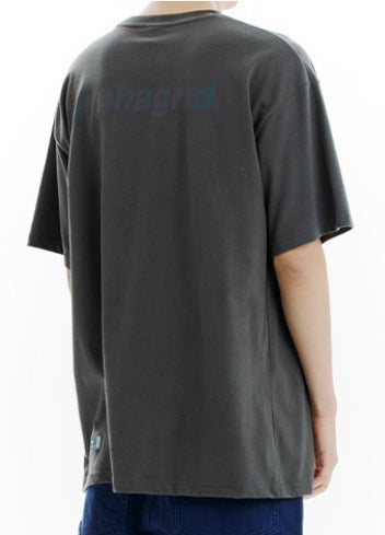 mahagrid (マハグリッド) RAINBOW REFLECTIVE LOGO TEE[CHARCOAL]