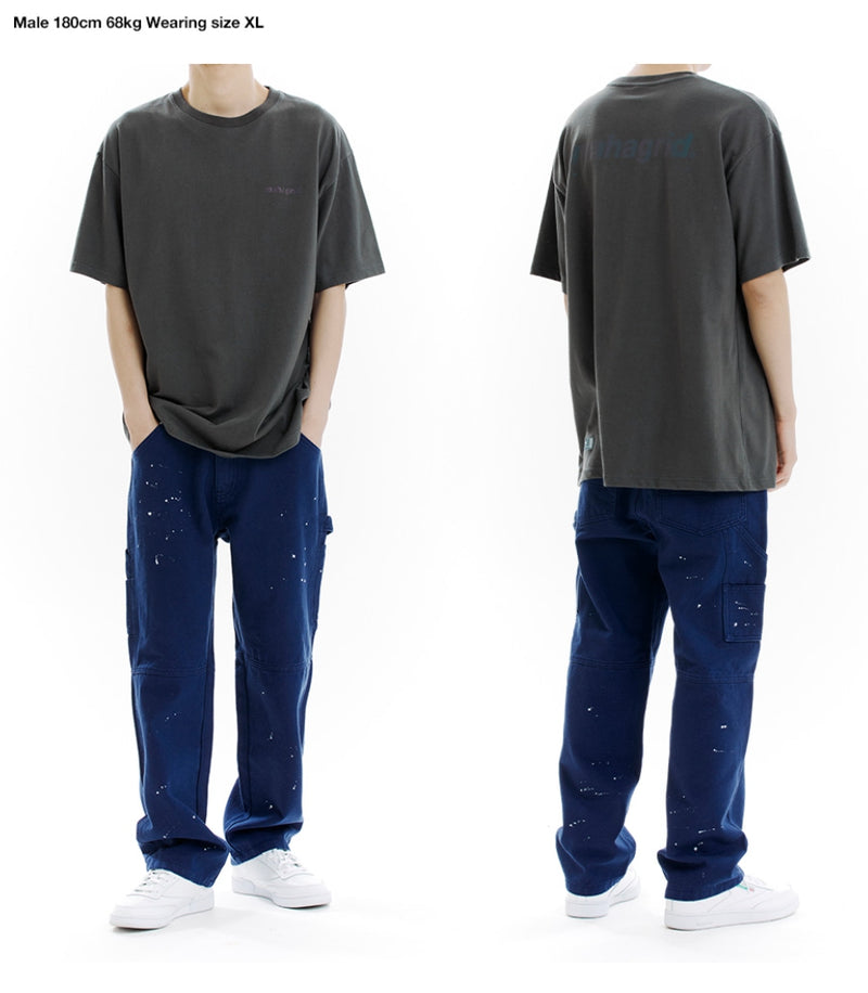 mahagrid (マハグリッド) RAINBOW REFLECTIVE LOGO TEE[CHARCOAL]