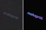 mahagrid (マハグリッド) RAINBOW REFLECTIVE LOGO TEE[CHARCOAL]