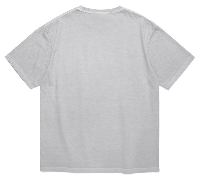 mahagrid (マハグリッド) UNIVERSITY PIGMENT TEE [LIGHT GREY]