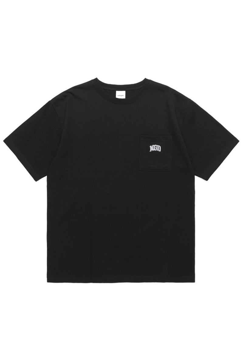 mahagrid (マハグリッド) MGD COLLEGE POCKET TEE [BLACK]