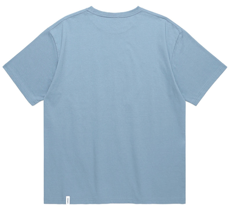 mahagrid (マハグリッド) MGD COLLEGE POCKET TEE [LIGHT BLUE]