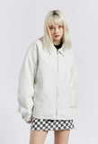 セイントペイン(SAINTPAIN) SP VEGAN LETHER OVERSIZE SINGLE JACKET-IVORY