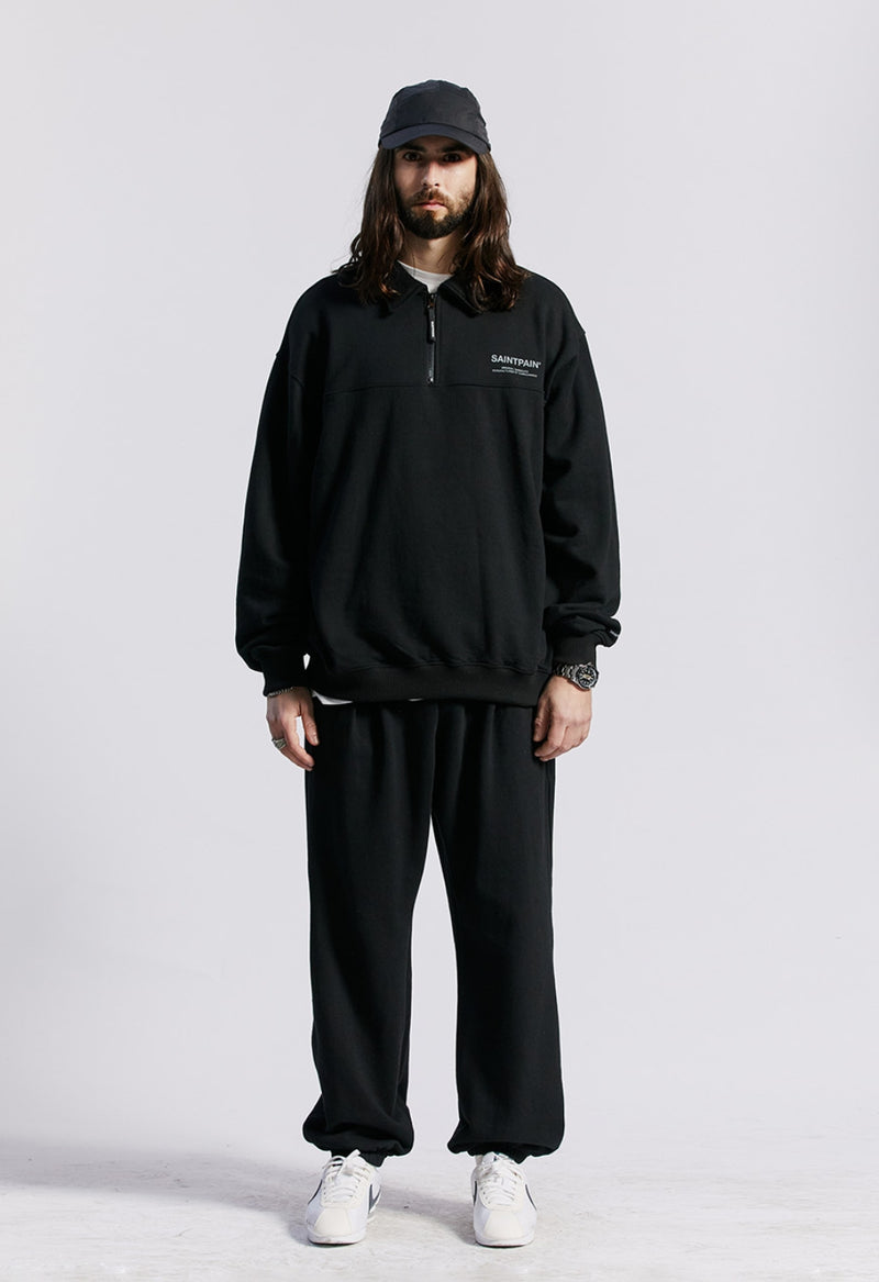 セイントペイン(SAINTPAIN) SP VRTN LOGO TWO TUCK SWEAT PANTS-BLACK