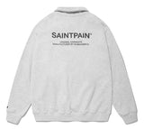 セイントペイン(SAINTPAIN) SP VRTN COLLAR HALF ZIP UP-MELANGE GRAY