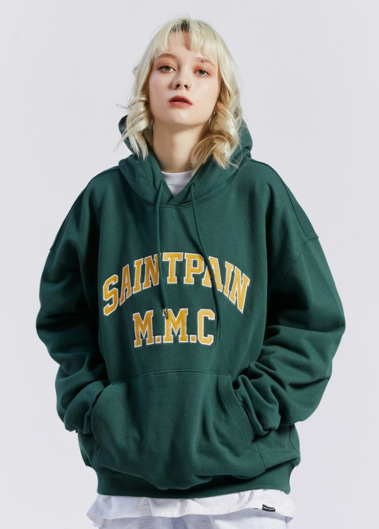 セイントペイン(SAINTPAIN) SP SAINT ARCH LOGO HOOD-FOREST GREEN