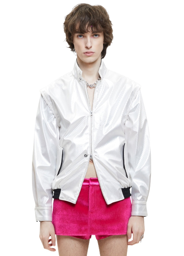 レイブレス(LABELESS) WHITE BIKER G9 BLOUSON
