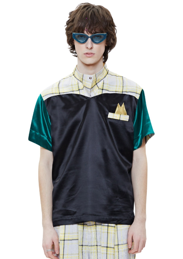 レイブレス(LABELESS) SILVER HANGER CHIEF POLO SHIRT