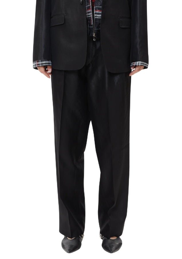 レイブレス(LABELESS) BLACK TAILORED PANTS