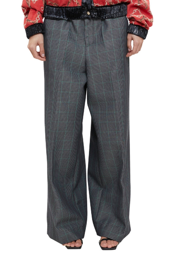 レイブレス(LABELESS) GREEN OVERSIEZED PANTS