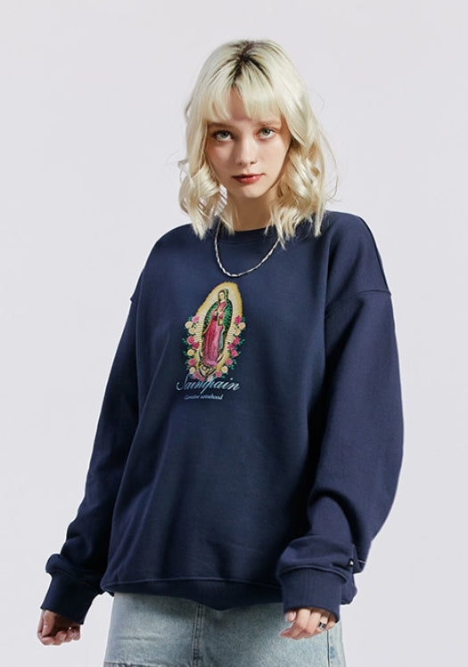 セイントペイン(SAINTPAIN) SP MARY CREW NECK-NAVY