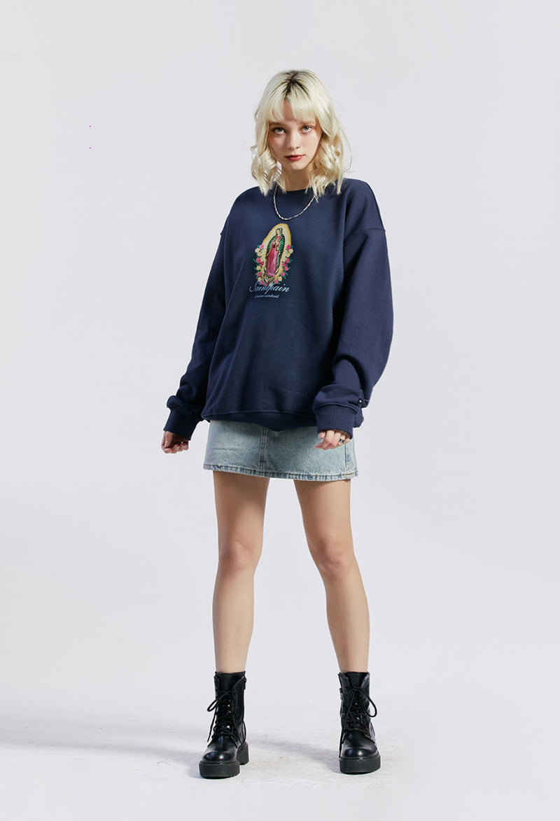 セイントペイン(SAINTPAIN) SP MARY CREW NECK-NAVY