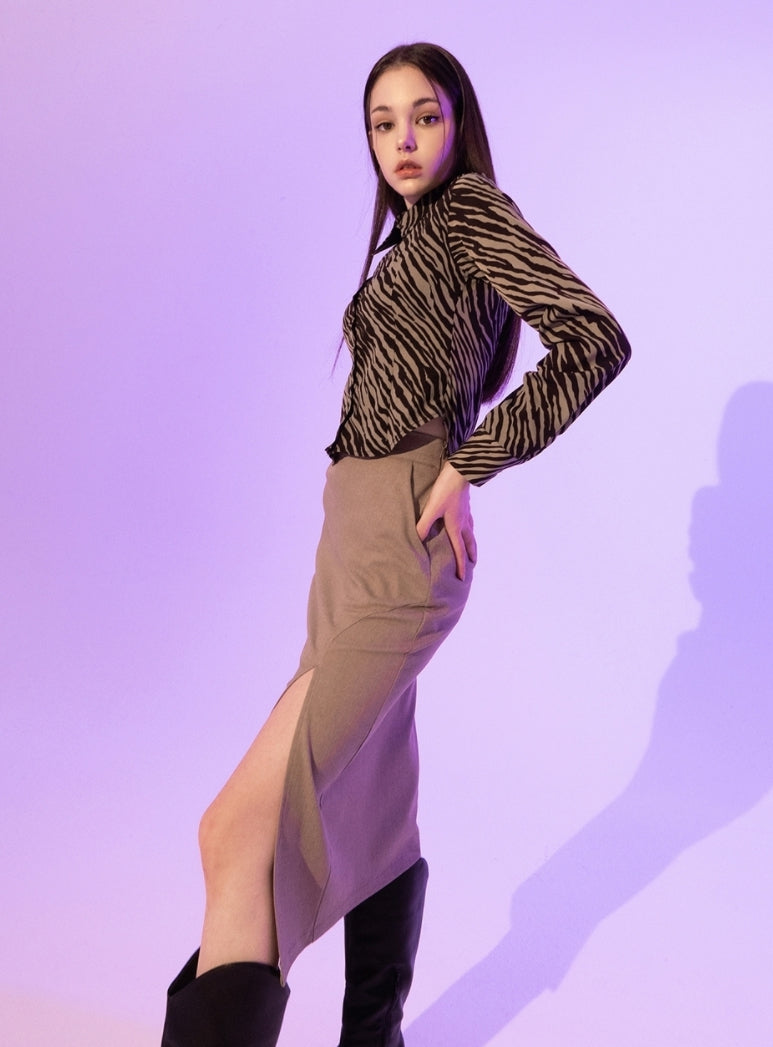 BABLETWO  (ビーエーブルトゥー)  Sofi Wool Skirt (BEIGE)