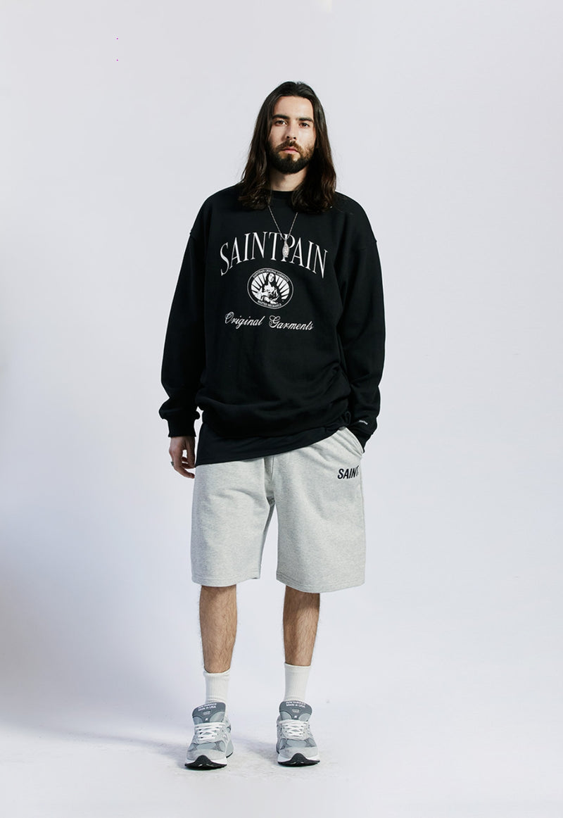 セイントペイン(SAINTPAIN) SP GRACEFUL CREW NECK-BLACK