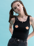 BABLETWO  (ビーエーブルトゥー)    Double Peach Top (BLACK)