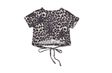 BABLETWO  (ビーエーブルトゥー)     Leopard Cross T-shirts (BLACK)