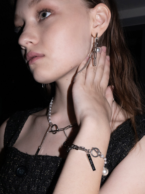 BABLETWO  (ビーエーブルトゥー)       Luna & Pearl Bracelet [surgical]